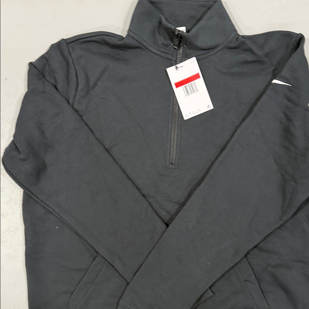 Nike Black Quarter-Zip Pullover Hoodie